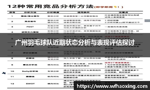 广州羽毛球队近期状态分析与表现评估探讨